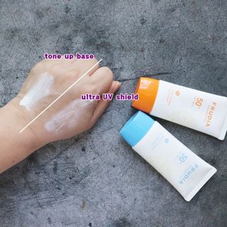 [후르디아] 혼합자차 선 에센스+톤업 선크림 2종 — 5점을 준 리뷰어가 2021년 6월 올린 사용 사진