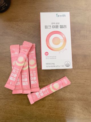 [인디닥터] 면역 생생 핑크 이뮨 젤리 — 5점을 준 리뷰어가 2022년 4월 올린 사용 사진