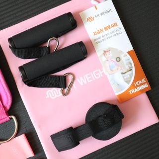 마이웨잇 심으뜸 홈트밴드세트 홈짐 여자홈트레이닝기구 운동용고무밴드 — 5점을 준 리뷰어가 2021년 7월 올린 사용 사진