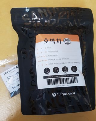산그리메 국내산 호박차 100티백 대용량 삼각티백차 — 4점을 준 리뷰어가 2021년 6월 올린 사용 사진