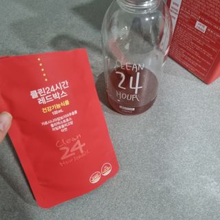 클린24시간 레드박스 1BOX(5포) + 전용보틀(500ml) — 5점을 준 리뷰어가 2024년 3월 올린 사용 사진