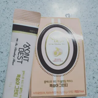 몽베스트 위드더 블랜딩 하우스 _복숭아 그린티 — 3점을 준 리뷰어가 2022년 12월 올린 사용 사진