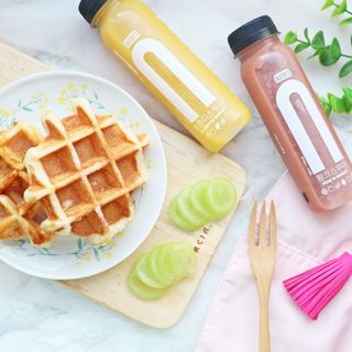 BLENDY'S 핑크 스무디+블론디 스무디 — 5점을 준 리뷰어가 2021년 9월 올린 사용 사진