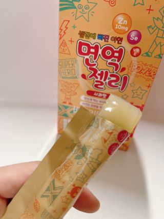 다나음 180도 칼슘젤리+아연면역젤리 — 5점을 준 리뷰어가 2021년 12월 올린 사용 사진