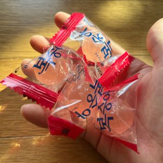 청포도캔디 복숭아캔디 — 5점을 준 리뷰어가 2022년 11월 올린 사용 사진