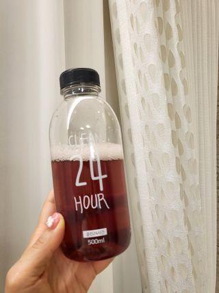 클린24시간 1BOX(5포) + 전용보틀(500ml) — 5점을 준 리뷰어가 2023년 2월 올린 사용 사진