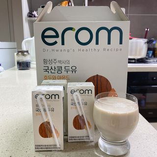 이롬 erom 황성주박사의 국산콩 두유 호두와 아몬드 — 5점을 준 리뷰어가 2020년 12월 올린 사용 사진