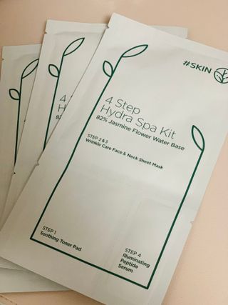 태그스킨 4스텝 주름개선 피부미백 영양 마스크팩 3개 세트(최신버전) — 5점을 준 리뷰어가 2022년 5월 올린 사용 사진