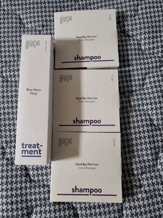 [고잉그레이]굿바이 헤어로스 컬러샴푸 트라이얼키트(5ml*5개) x3 (총 75ml) — 5점을 준 리뷰어가 2022년 9월 올린 사용 사진