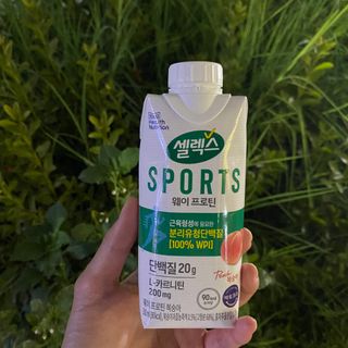 셀렉스스포츠 셀렉스 스포츠 웨이 프로틴 복숭아_ 330ml x 12팩 — 5점을 준 리뷰어가 2021년 8월 올린 사용 사진