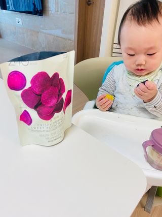 딜라이트 프로젝트 바삭한 원물칩 3종 고구마칩, 자색고구마칩, 느타리버섯칩 [총 6봉지] — 4점을 준 리뷰어가 2022년 3월 올린 사용 사진