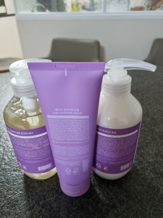 빅그린 베이비라인 3종세트 - 샴푸앤바디워시500ml,올인원로션500ml,바디크림170ml — 5점을 준 리뷰어가 2022년 11월 올린 사용 사진