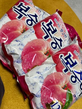 청포도캔디 복숭아캔디 — 5점을 준 리뷰어가 2022년 11월 올린 사용 사진
