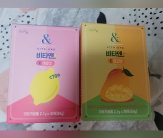 비타앤C 레몬맛, 망고맛 — 5점을 준 리뷰어가 2021년 5월 올린 사용 사진