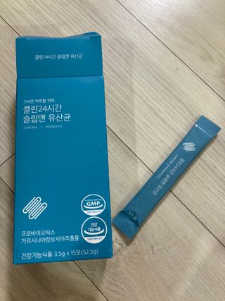 클린24시간 슬림앤유산균 1박스 (3.5g X 15포) — 4점을 준 리뷰어가 2022년 11월 올린 사용 사진