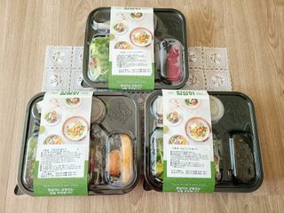 참살이도시락 작심삼일 샐러드도시락 3개 맛보기 새벽배송 또는 택배배송 — 5점을 준 리뷰어가 2021년 9월 올린 사용 사진