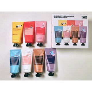 쿤달 BT21 시어버터 앤 마카다미아 퓨어 핸드크림 50ml 7구 기프트 세트 — 5점을 준 리뷰어가 2021년 3월 올린 사용 사진