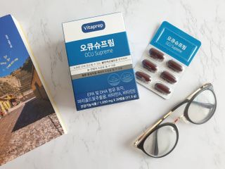 뉴트리션팩토리 비타프렙 오큐슈프림 루테인 오메가3 1050mg — 4.5점을 준 리뷰어가 2021년 6월 올린 사용 사진
