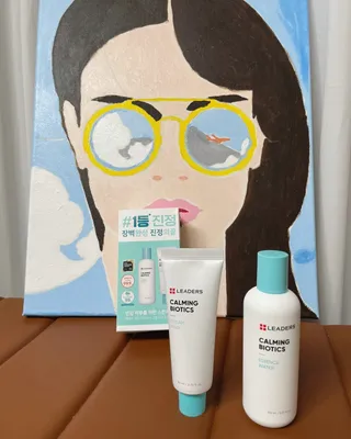 리더스코스메틱 리더스 카밍 바이오틱스 #1등 진정 기획세트 [에센스 워터150ml + 크림 마스크80ml] — 5점을 준 리뷰어가 2022년 9월 올린 사용 사진