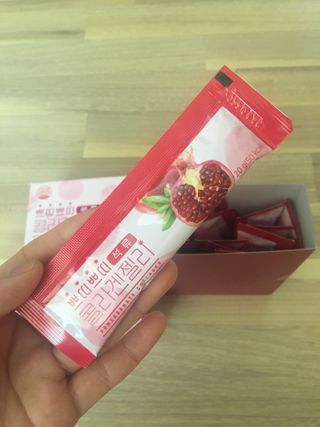 헬스업_쁘띠쁘띠석류콜라겐젤리_20g x 14포 — 5점을 준 리뷰어가 2021년 2월 올린 사용 사진