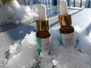 랑팡 EGF+FGF 10ppm 리포좀 앰플 원액 10ml — 5점을 준 리뷰어가 2021년 12월 올린 사용 사진