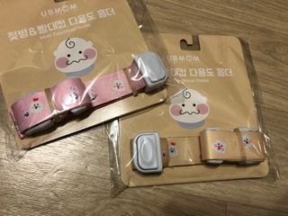 유비맘 젖병 빨대컵 다용도 홀더 1+1 _ 컬러 랜덤 발송 — 5점을 준 리뷰어가 2021년 1월 올린 사용 사진