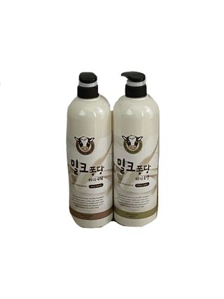 [과일나라] 대용량 밀크퐁당 바디로션+바디워시 2종 — 5점을 준 리뷰어가 2021년 10월 올린 사용 사진