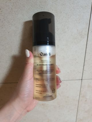 헤어플러스 콴디 아침세안제 폼클렌징 퓨어 어니스티 모닝클렌저 — 5점을 준 리뷰어가 2021년 3월 올린 사용 사진