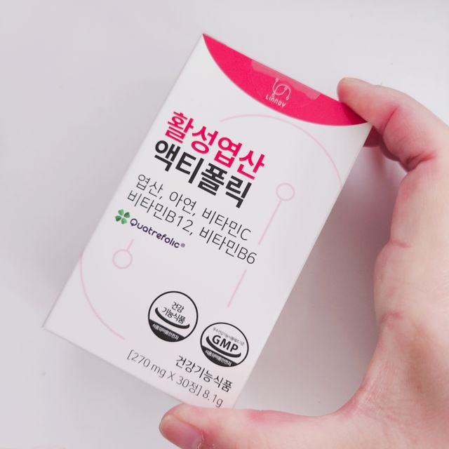 [리노브] 4세대 활성엽산 액티폴릭 270mg x 30정 리뷰 사진
