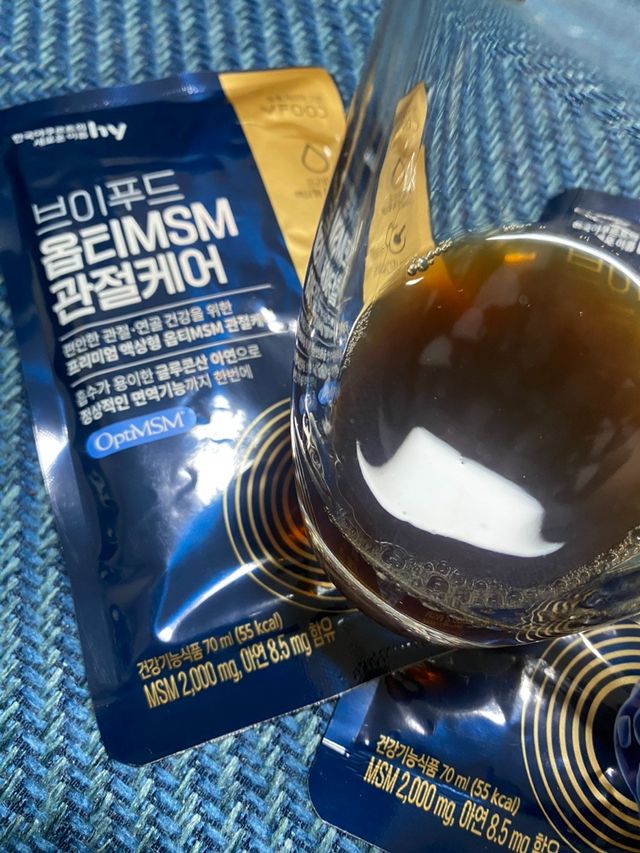 [브이푸드] 옵티MSM 관절케어 (70ml x30포) 리뷰 사진
