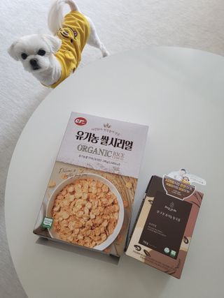 씨알푸드 유기농 쌀 시리얼 390g + 갓 구운 유기농 발아통곡물 150g — 4.5점을 준 리뷰어가 2021년 12월 올린 사용 사진