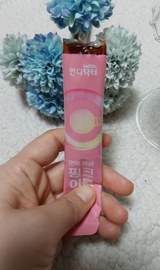 [인디닥터] 면역 생생 핑크 이뮨 젤리 — 5점을 준 리뷰어가 2022년 5월 올린 사용 사진