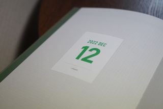 리훈 2023년 아이라이크 모눈 다이어리 미니달력 세트 — 5점을 준 리뷰어가 2022년 11월 올린 사용 사진