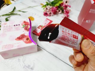 헬스업_쁘띠쁘띠석류콜라겐젤리_20g x 14포 — 5점을 준 리뷰어가 2021년 3월 올린 사용 사진