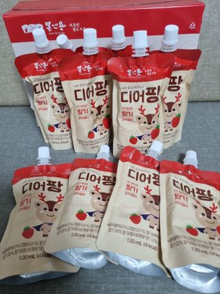 [몸엔용] 우리 아이 건강간식, 달콤한 녹용곤약젤리 디어팡 4종 — 5점을 준 리뷰어가 2021년 11월 올린 사용 사진