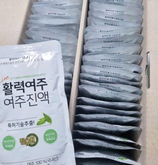 참유원 특허제조 활력 여주진액 여주즙 50포 — 5점을 준 리뷰어가 2022년 3월 올린 사용 사진