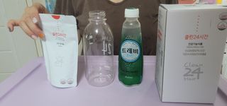 클린24시간 1BOX(5포) + 전용보틀(500ml) — 5점을 준 리뷰어가 2022년 8월 올린 사용 사진