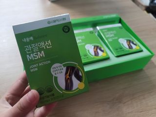 서울약사신협_내몸애발란스관절액션MSM_850mg x 90정 — 5점을 준 리뷰어가 2021년 3월 올린 사용 사진