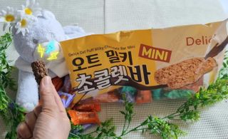 델리스 오트 밀키 초콜릿 바 — 5점을 준 리뷰어가 2022년 3월 올린 사용 사진