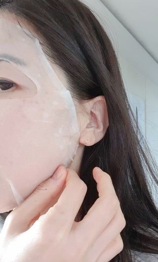 메디힐 올리브영 1등 마스크팩 워터마이드팩 2매 + 티트리팩 2매 기획세트 — 5점을 준 리뷰어가 2021년 3월 올린 사용 사진