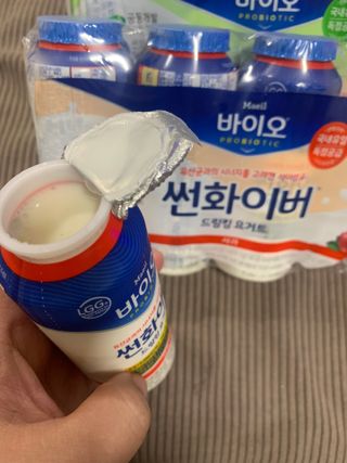 LIVE 매일바이오 썬화이버 드링킹 요거트 — 5점을 준 리뷰어가 2022년 8월 올린 사용 사진