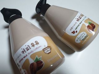 [과일나라] 피부가 마시는 커피우유 바디클렌저&바디로션 — 5점을 준 리뷰어가 2022년 3월 올린 사용 사진