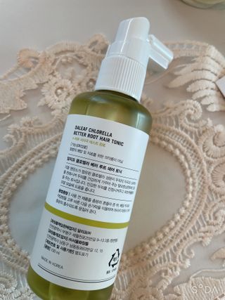 달리프 클로렐라 베러 루트 헤어토닉 100ml — 4점을 준 리뷰어가 2021년 4월 올린 사용 사진