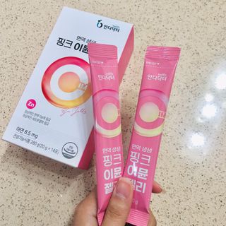 [인디닥터] 면역 생생 핑크 이뮨 젤리 — 5점을 준 리뷰어가 2022년 5월 올린 사용 사진