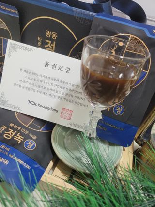 광동생활건강 [광동] 바르게 만든 녹용, 광동정녹청 30포. — 5점을 준 리뷰어가 2022년 1월 올린 사용 사진
