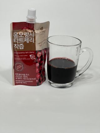 자연에온 몽모랑시 타트체리 3종 세트 구성 - 저분자콜라겐젤리, NFC 착즙주스 — 5점을 준 리뷰어가 2021년 7월 올린 사용 사진