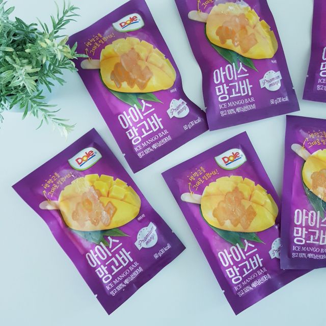 [Dole] 아이스 망고바 10개입 X1박스 리뷰 사진