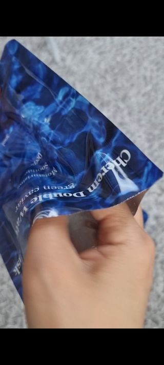 체르엠 그린 케비어 더블워터 마스크팩 5매입  2팩 — 4점을 준 리뷰어가 2021년 12월 올린 사용 사진