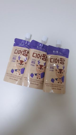 [몸엔용] 우리 아이 건강간식, 달콤한 녹용곤약젤리 디어팡 4종 — 5점을 준 리뷰어가 2021년 8월 올린 사용 사진