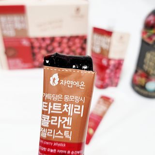 자연에온 몽모랑시 타트체리 3종 세트 구성 - 저분자콜라겐젤리, NFC 착즙주스 — 5점을 준 리뷰어가 2021년 7월 올린 사용 사진